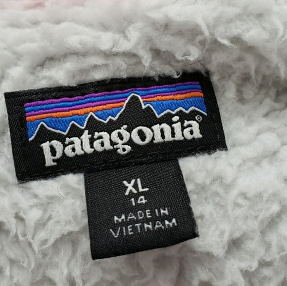Patagonia Los Gatos Fleece Hoody Off White Cream Jacket SZ XL - Picture 4 of 4
